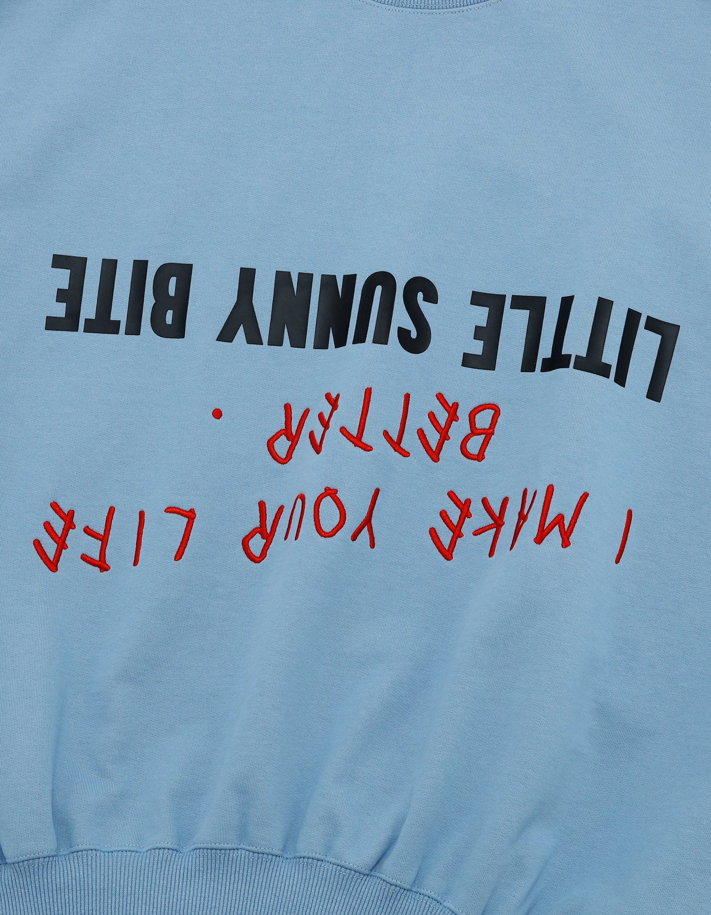 message big sweat top / BLUE