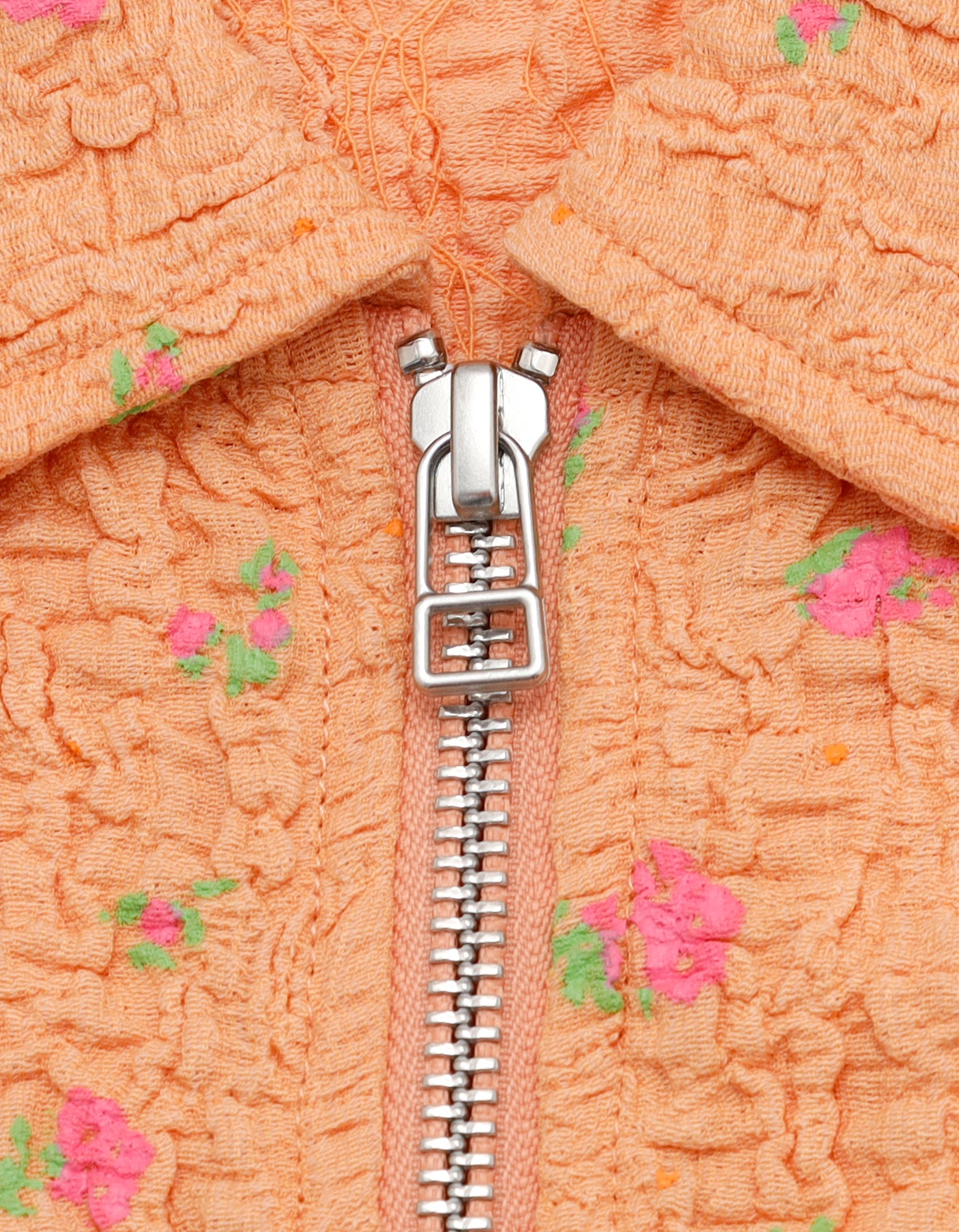 little sunny bite (リトルサニーバイト) floral zip up cardigan