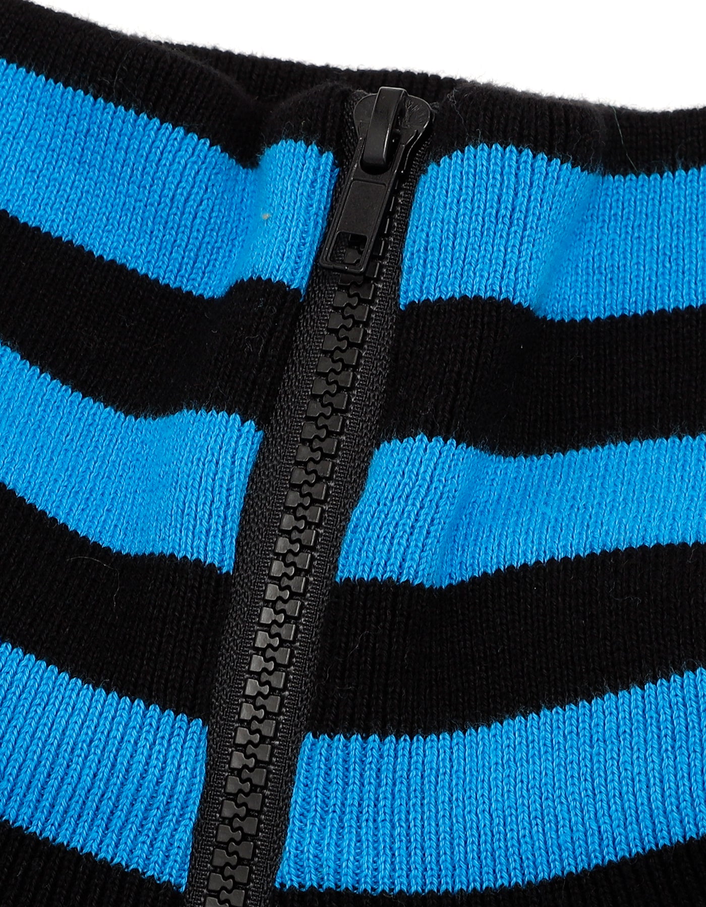 stripe knit top / BLUE×BLACK