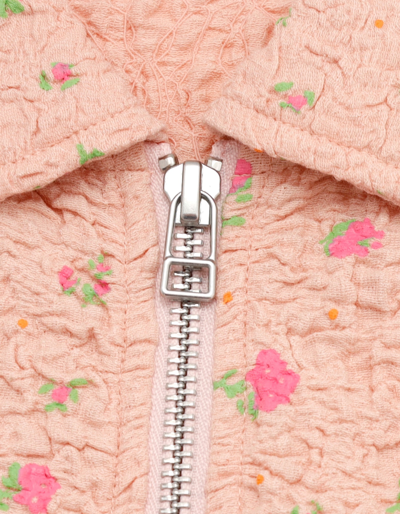 little sunny bite (リトルサニーバイト) floral zip up cardigan