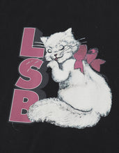 画像をギャラリービューアに読み込む, LSB cat big tee  / BLACK