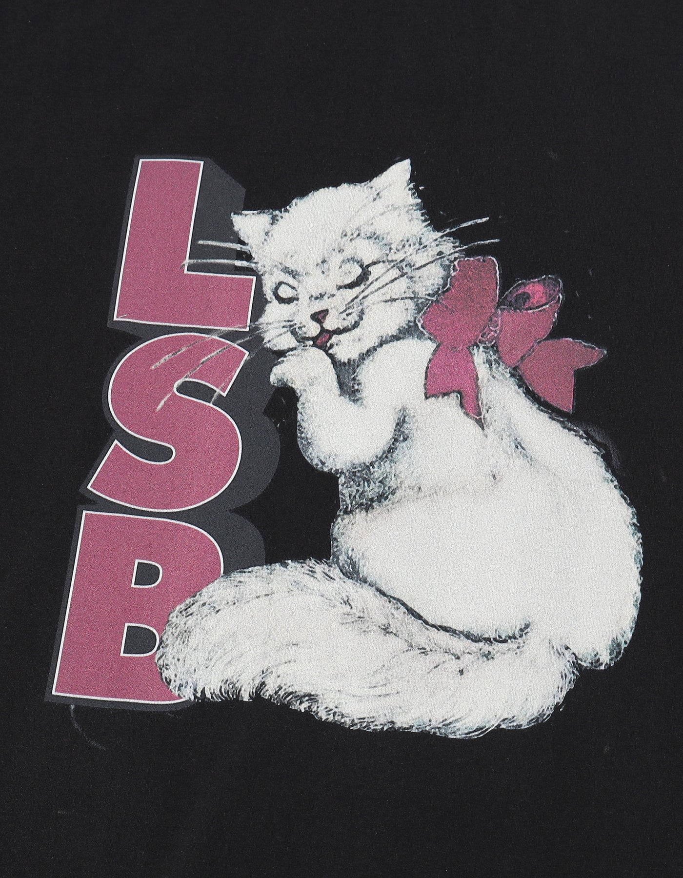 LSB cat big tee  / BLACK