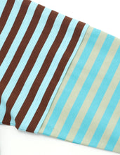 画像をギャラリービューアに読み込む, crazy stripe fake layered long tee / BROWNxBLUE