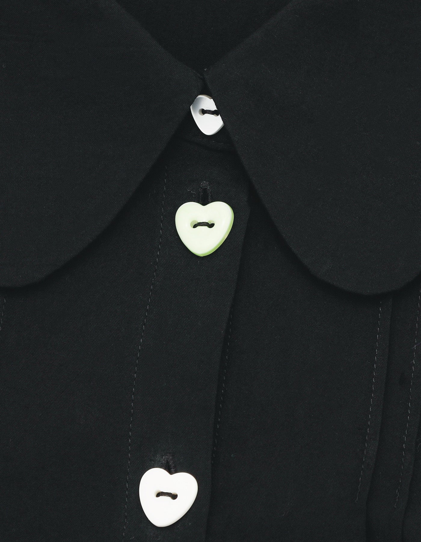 girly blouse / BLACK