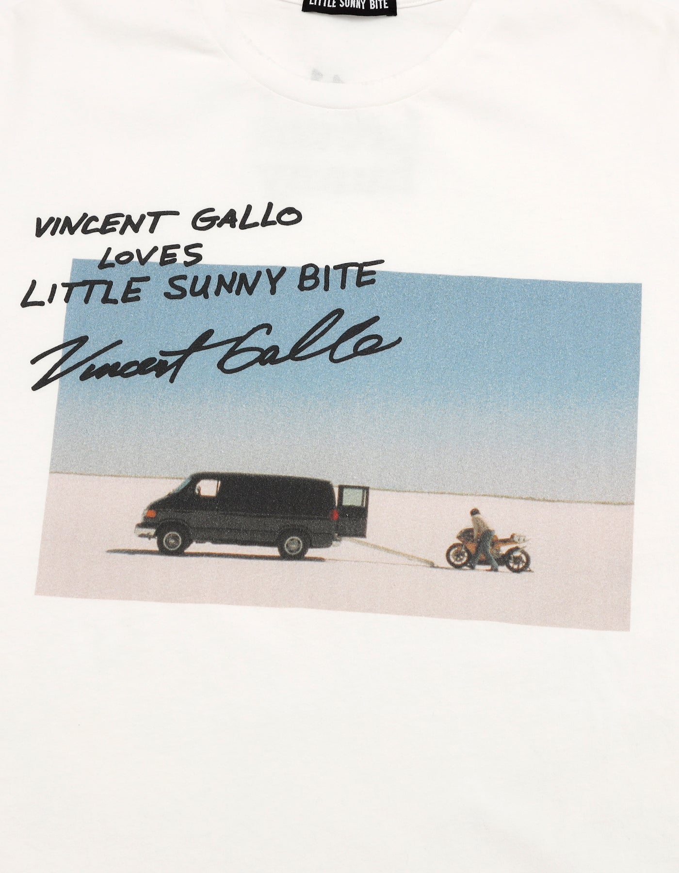 Vincent Gallo x little sunny bite photo tee / WHITE