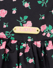 画像をギャラリービューアに読み込む, floral mini dress / BLACK