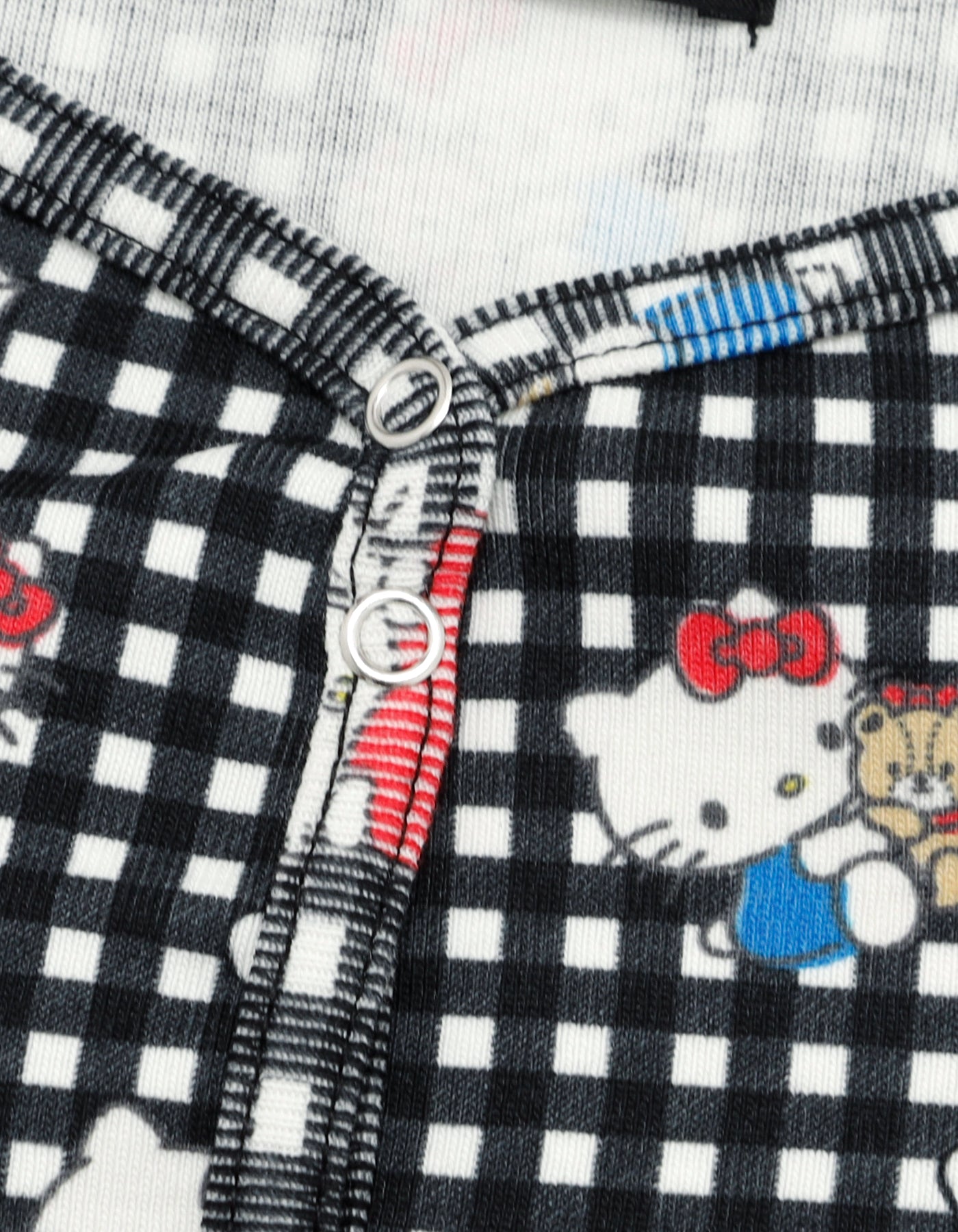 hello kitty x little sunny bite print tops / BLACK
