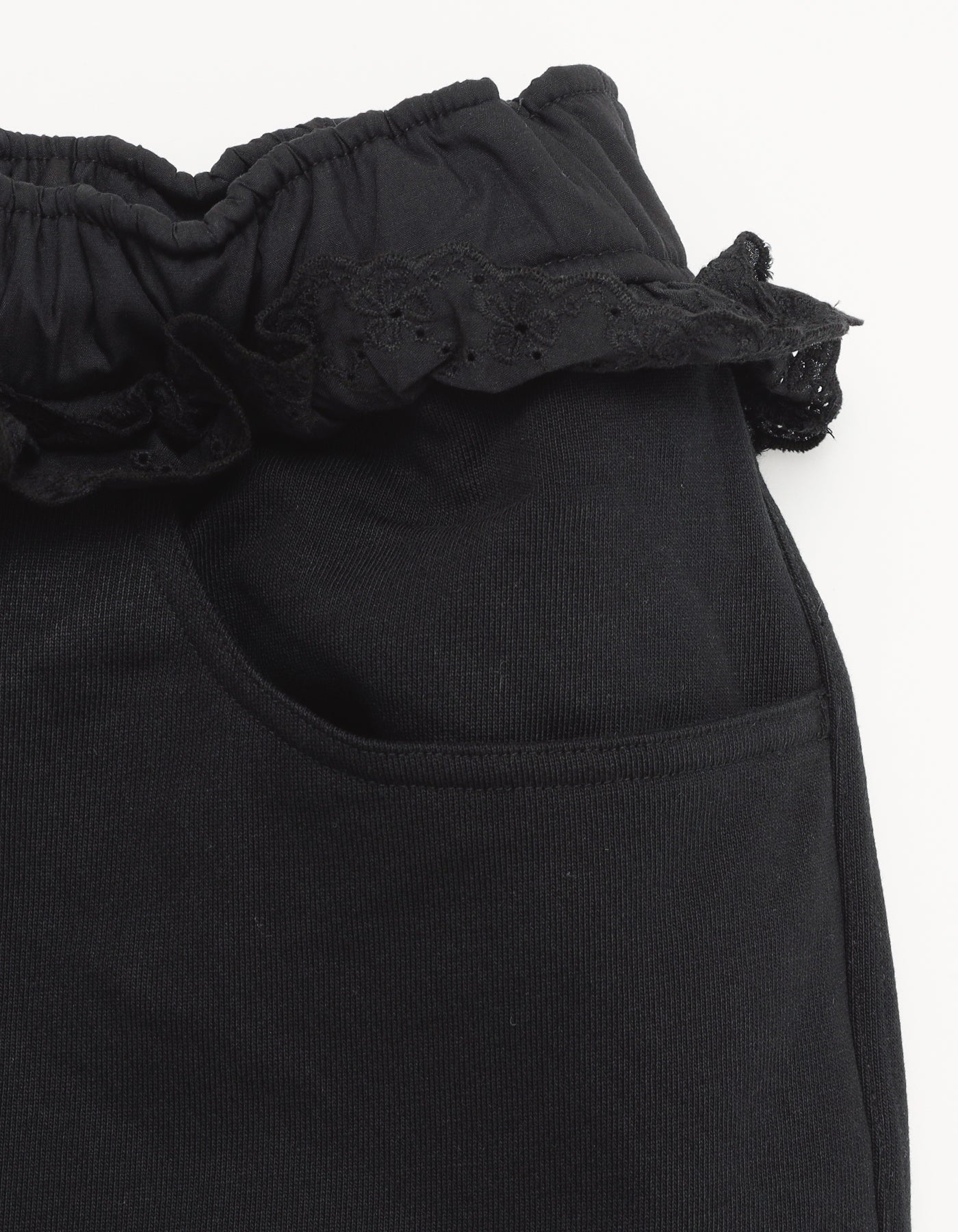 hello kitty x little sunny bite sweat pants / BLACK