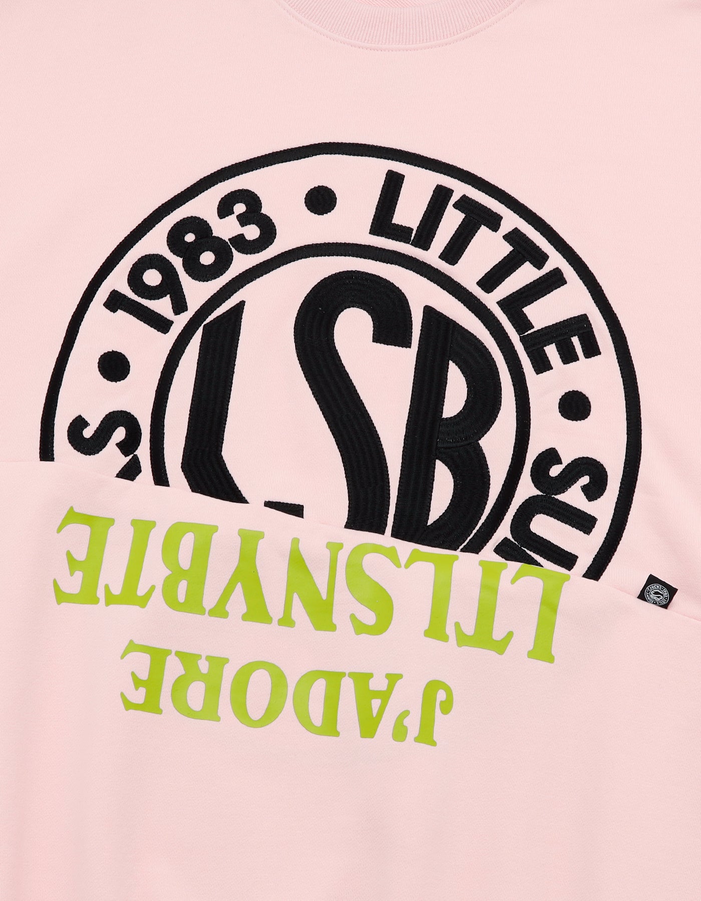logo sweat top / PINK