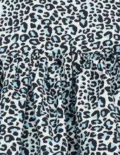 画像をギャラリービューアに読み込む, leopard mini dress / BLUE