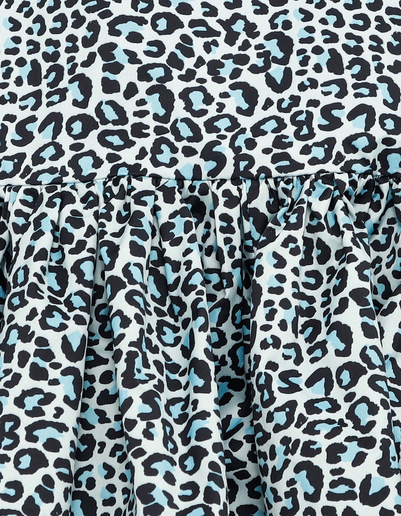 leopard mini dress / BLUE