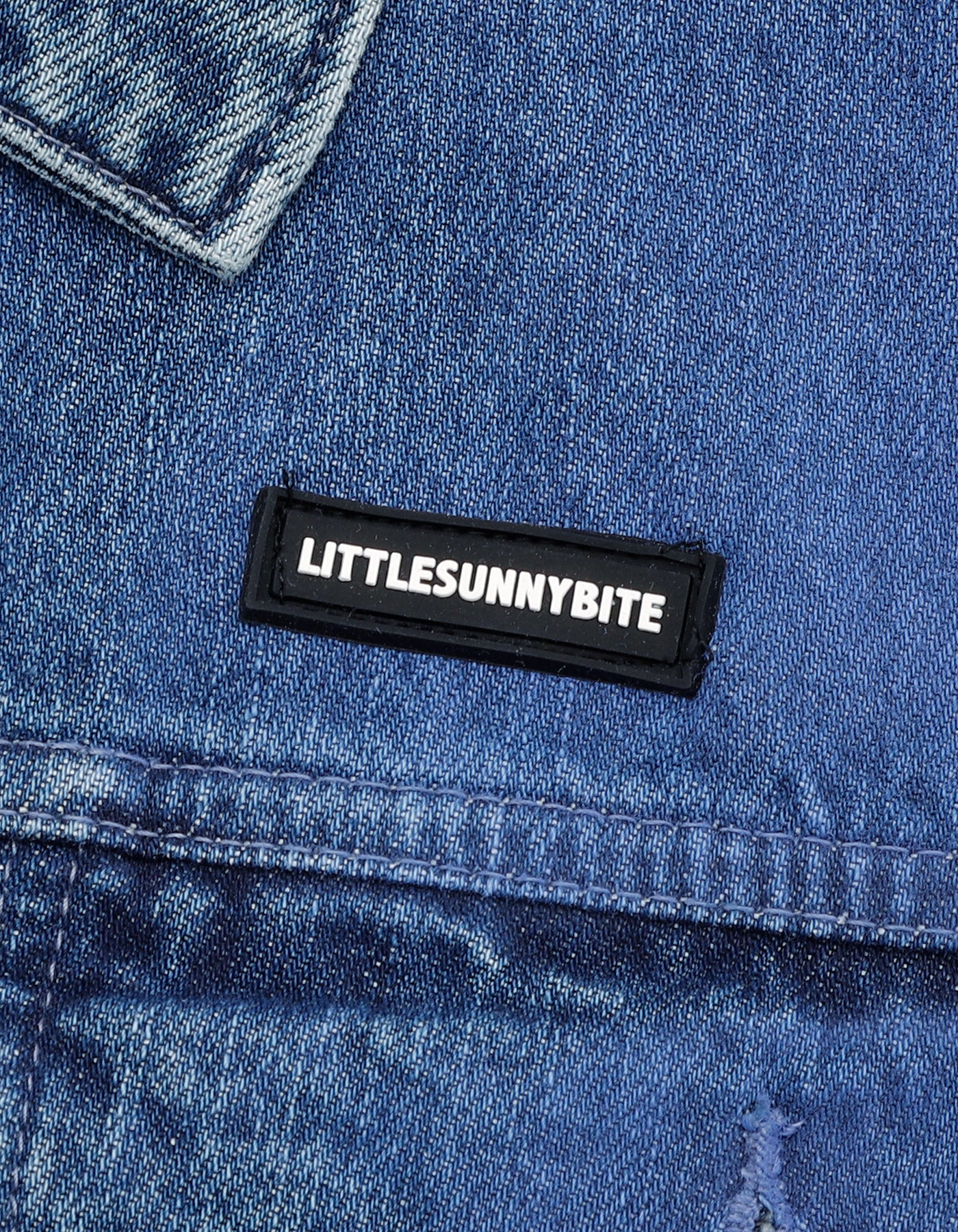 little sunny bite (リトルサニーバイト) airbrushed denim jacket