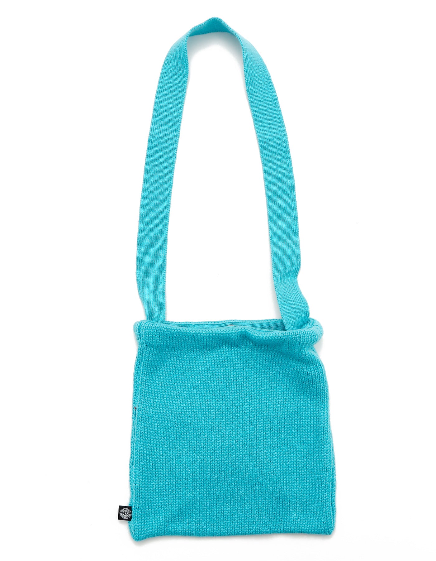 star knitting shoulder bag / BLUE