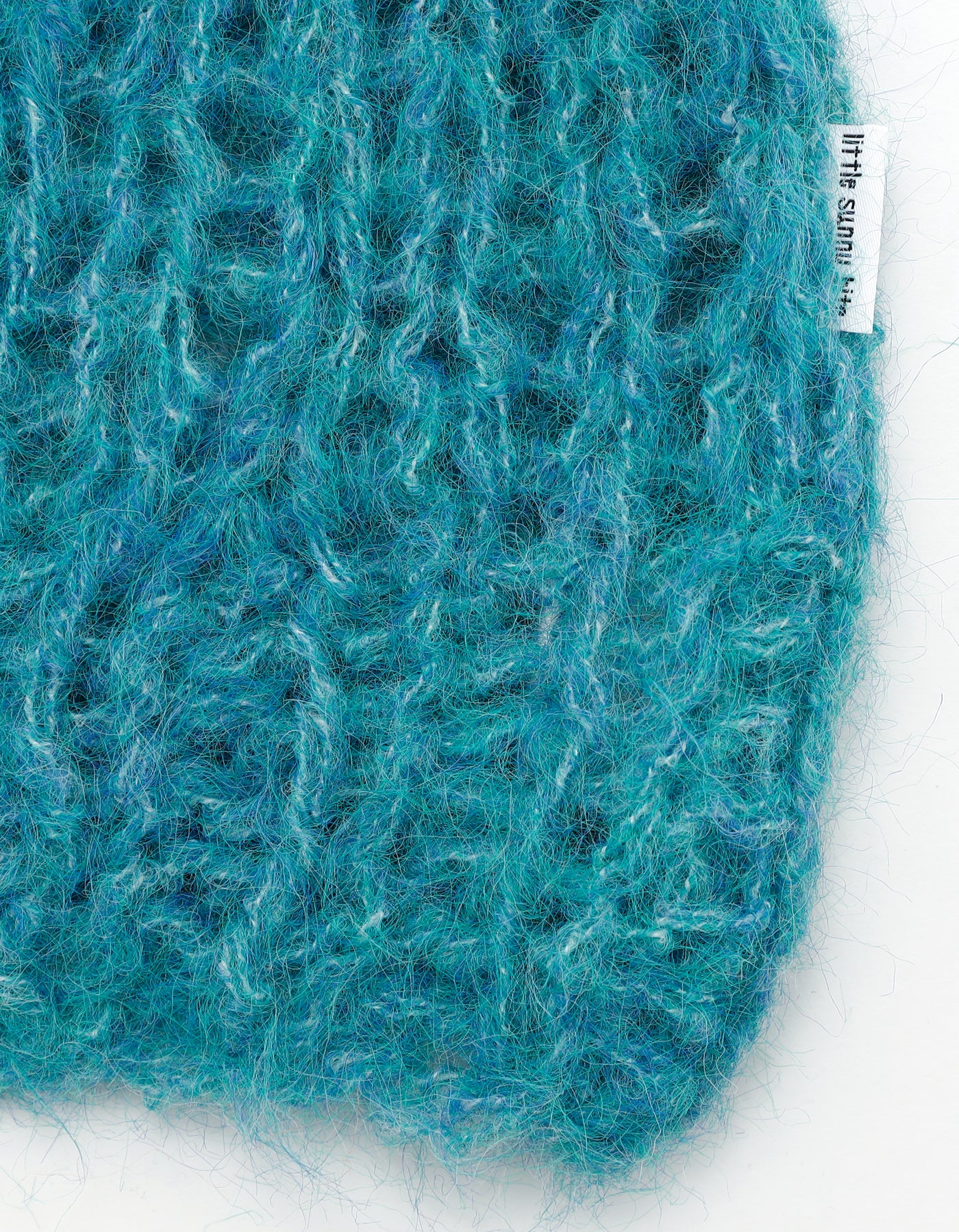 mohair knit top / BLUE