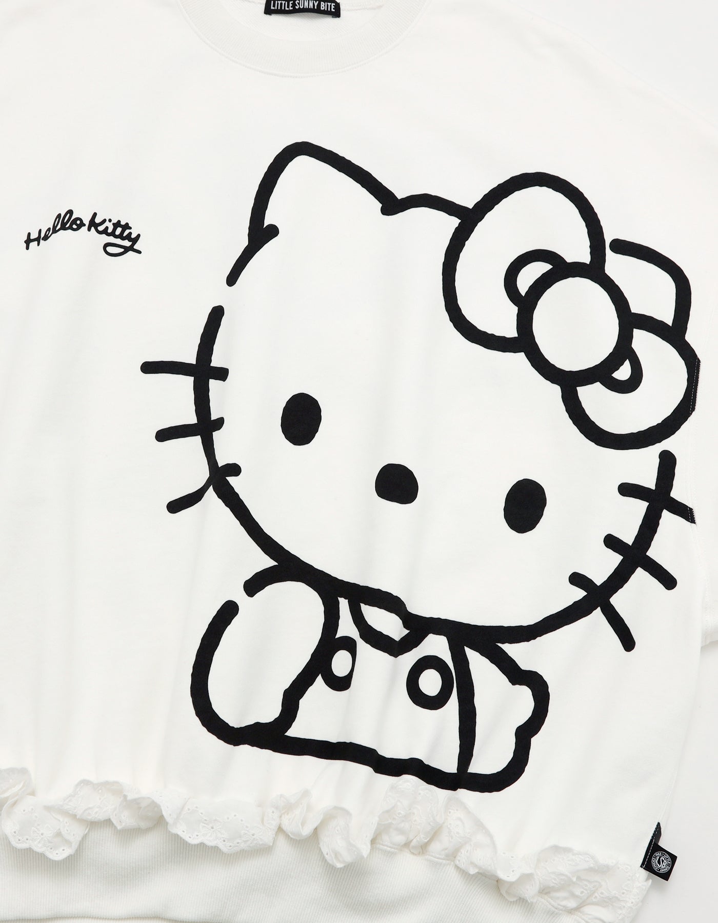 hello kitty x little sunny bite sweat top / WHITE
