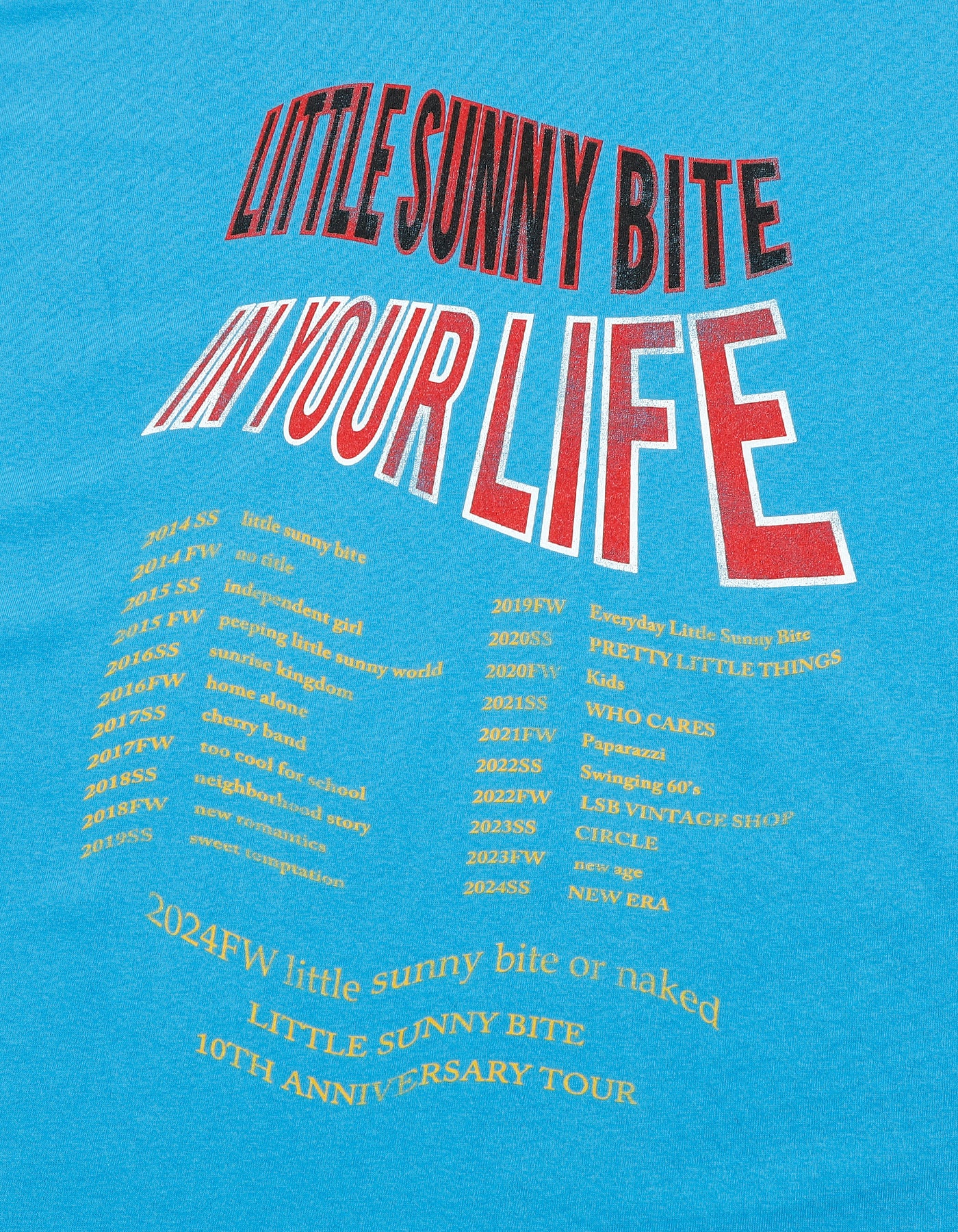 LSB tour tee / BLUE