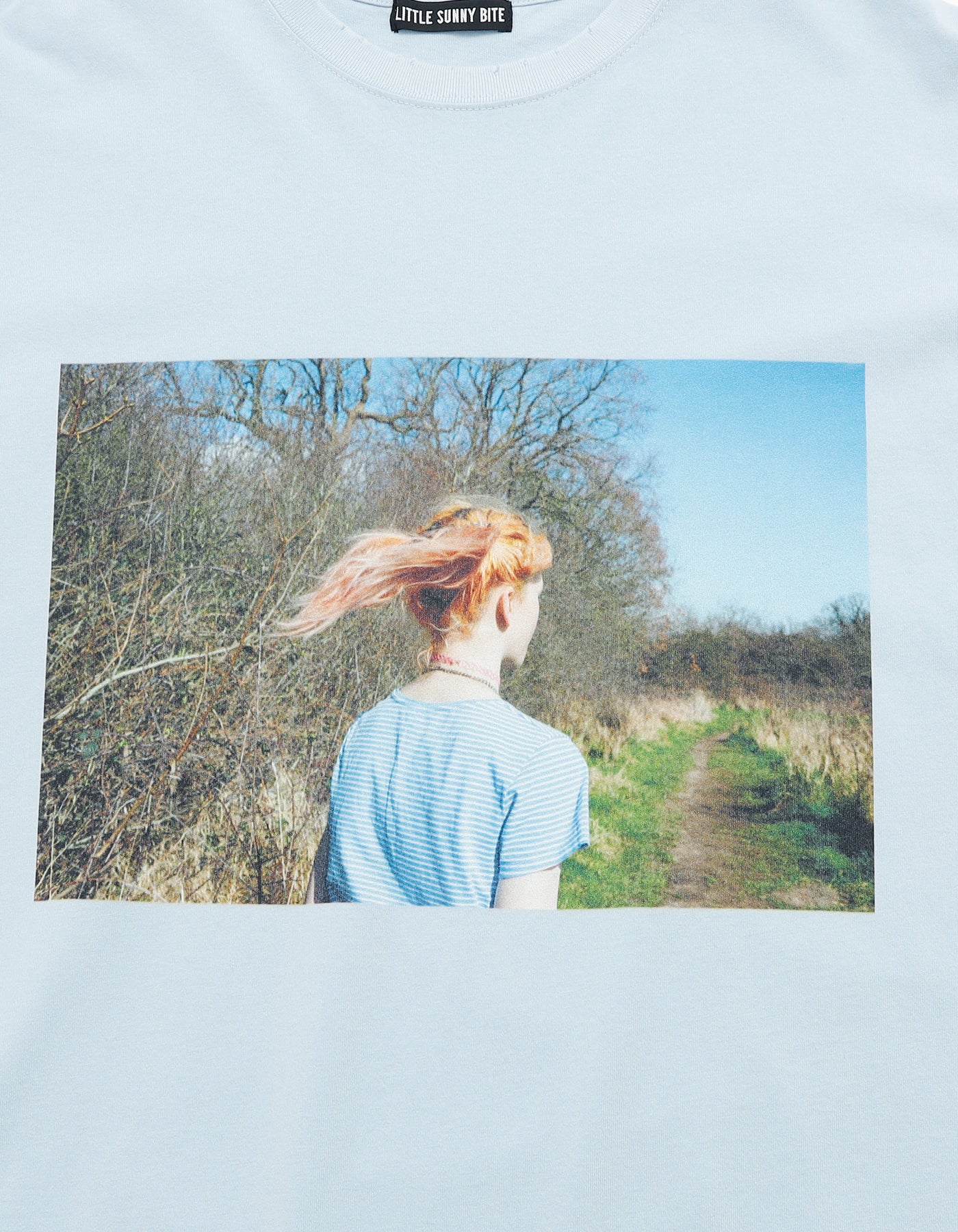 Valerie Phillips x little sunny bite photo long tee / BLUE