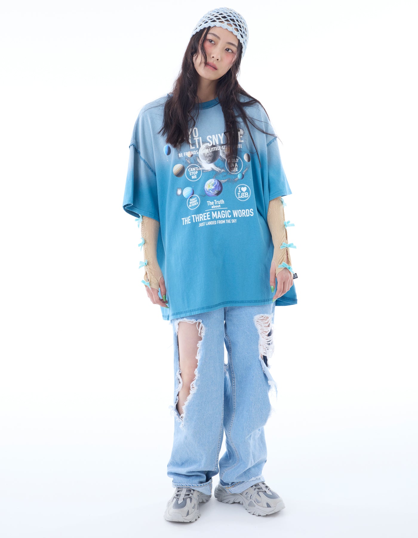 cosmic big tee / BLUE