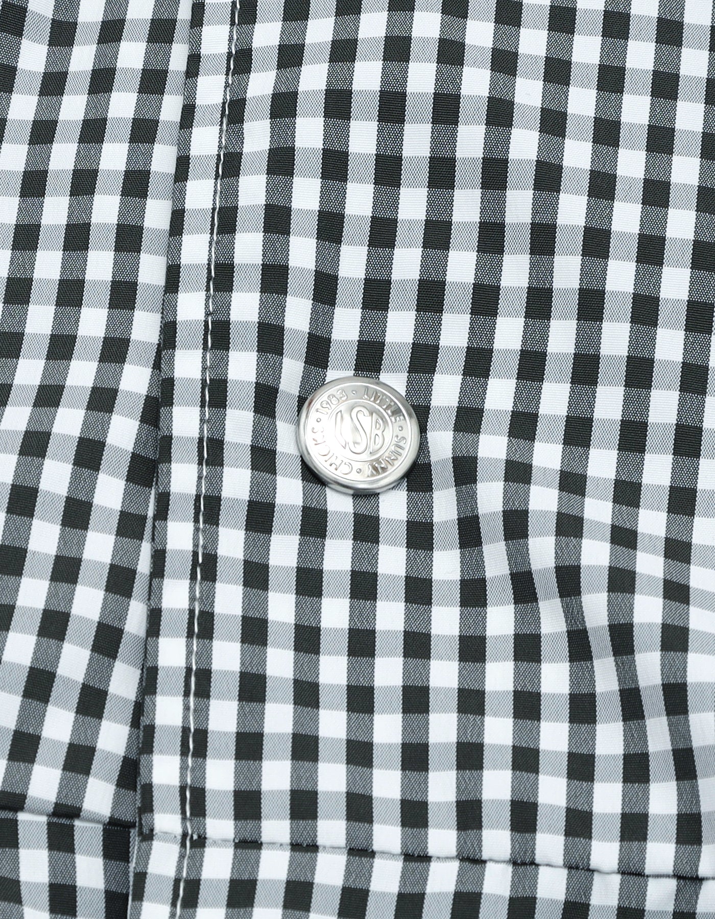 little sunny bite (リトルサニーバイト) checker long jacket / BLACK