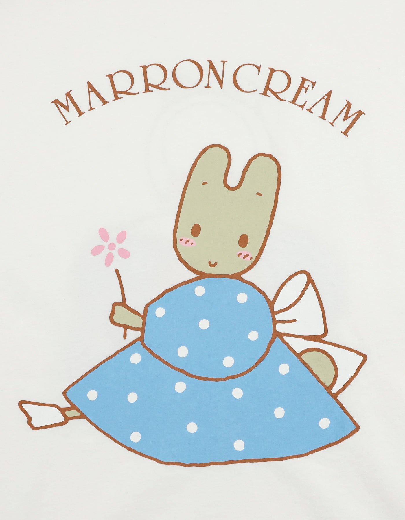 MARRONCREAM x little sunny bite long tee / WHITE