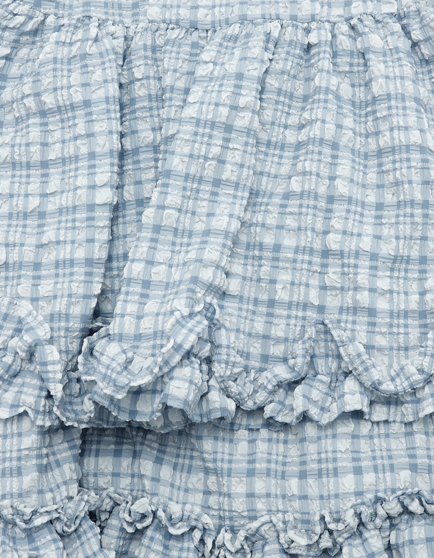 little sunny bite (リトルサニーバイト)checker frill dress / BLUE