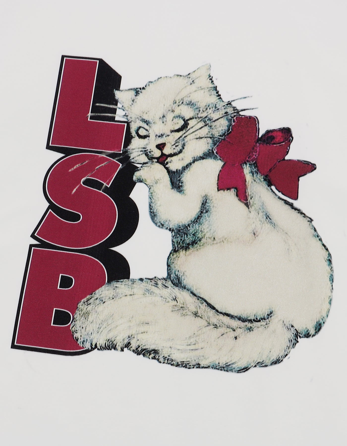 LSB cat big tee  / WHITE