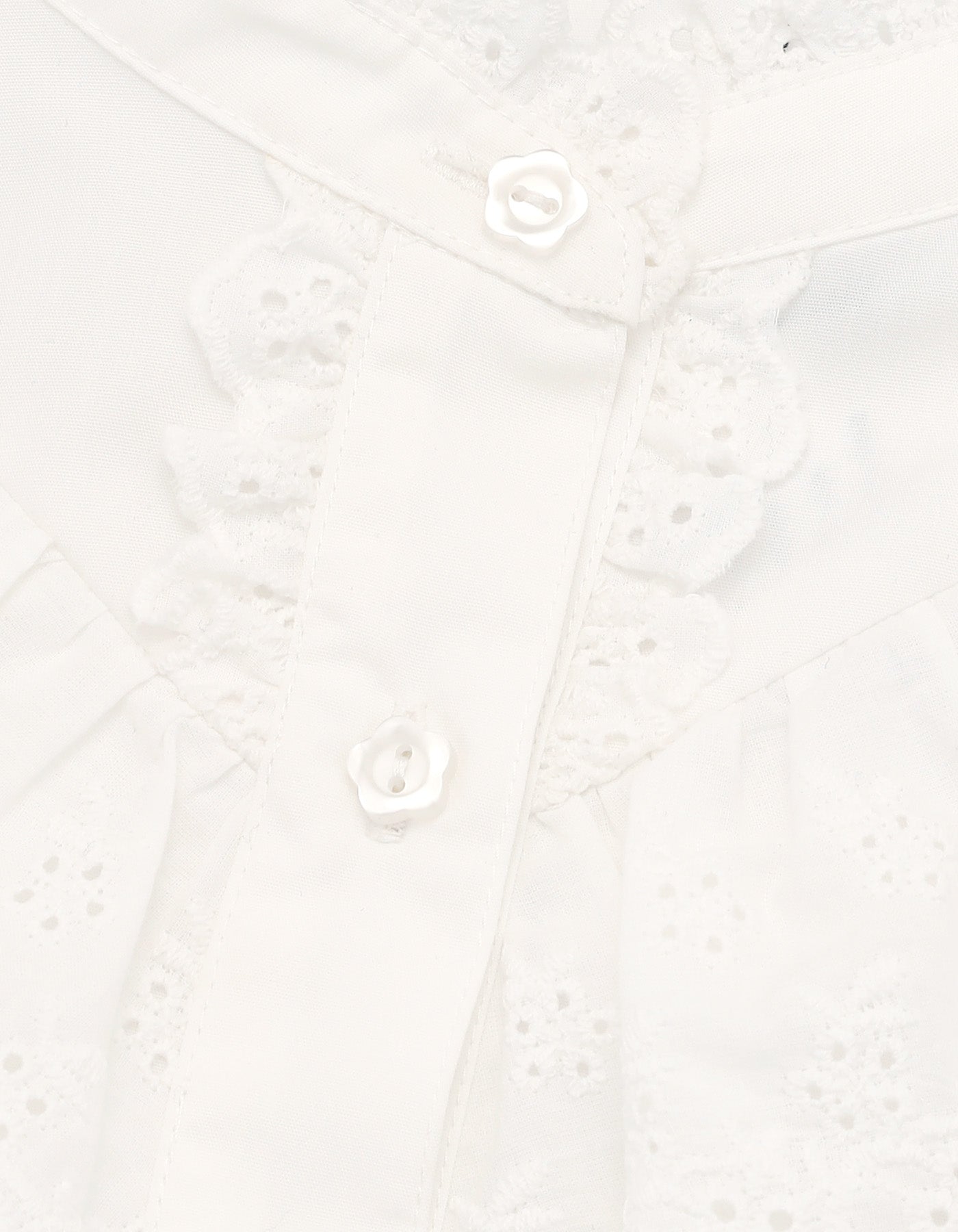 frill blouse / WHITE