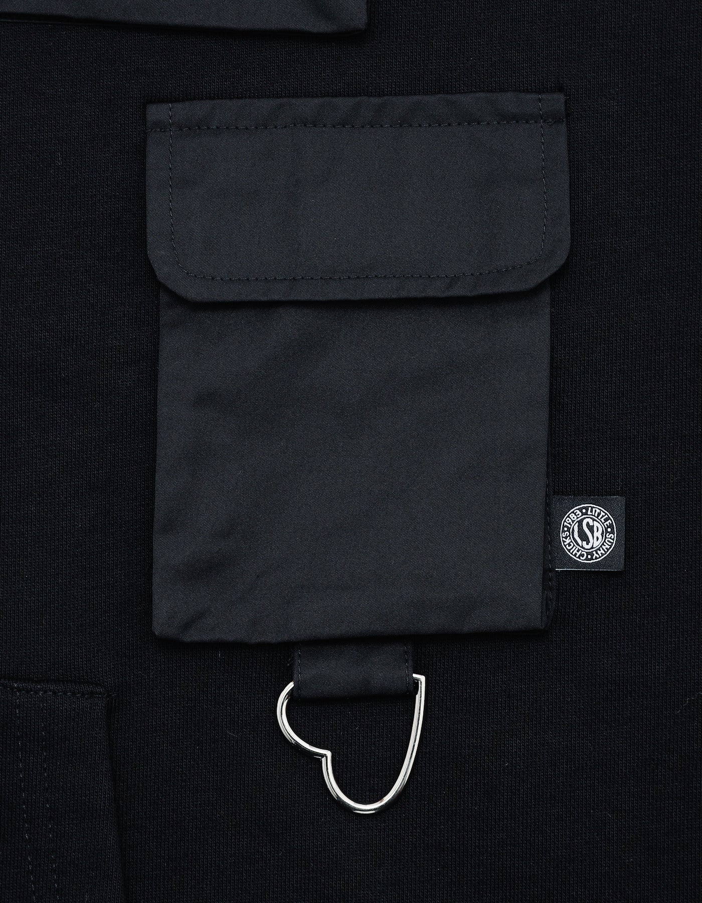 pocket hoodie / BLACK