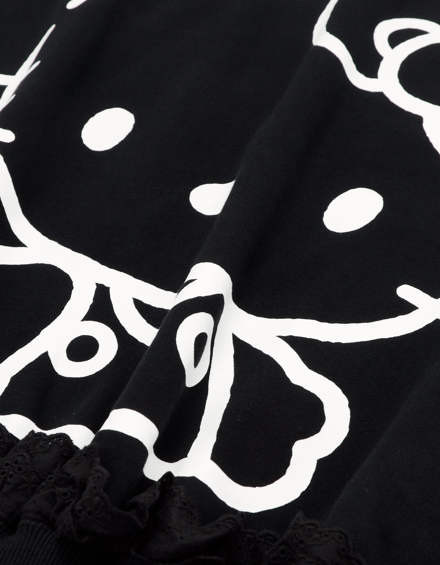 hello kitty x little sunny bite sweat top / BLACK
