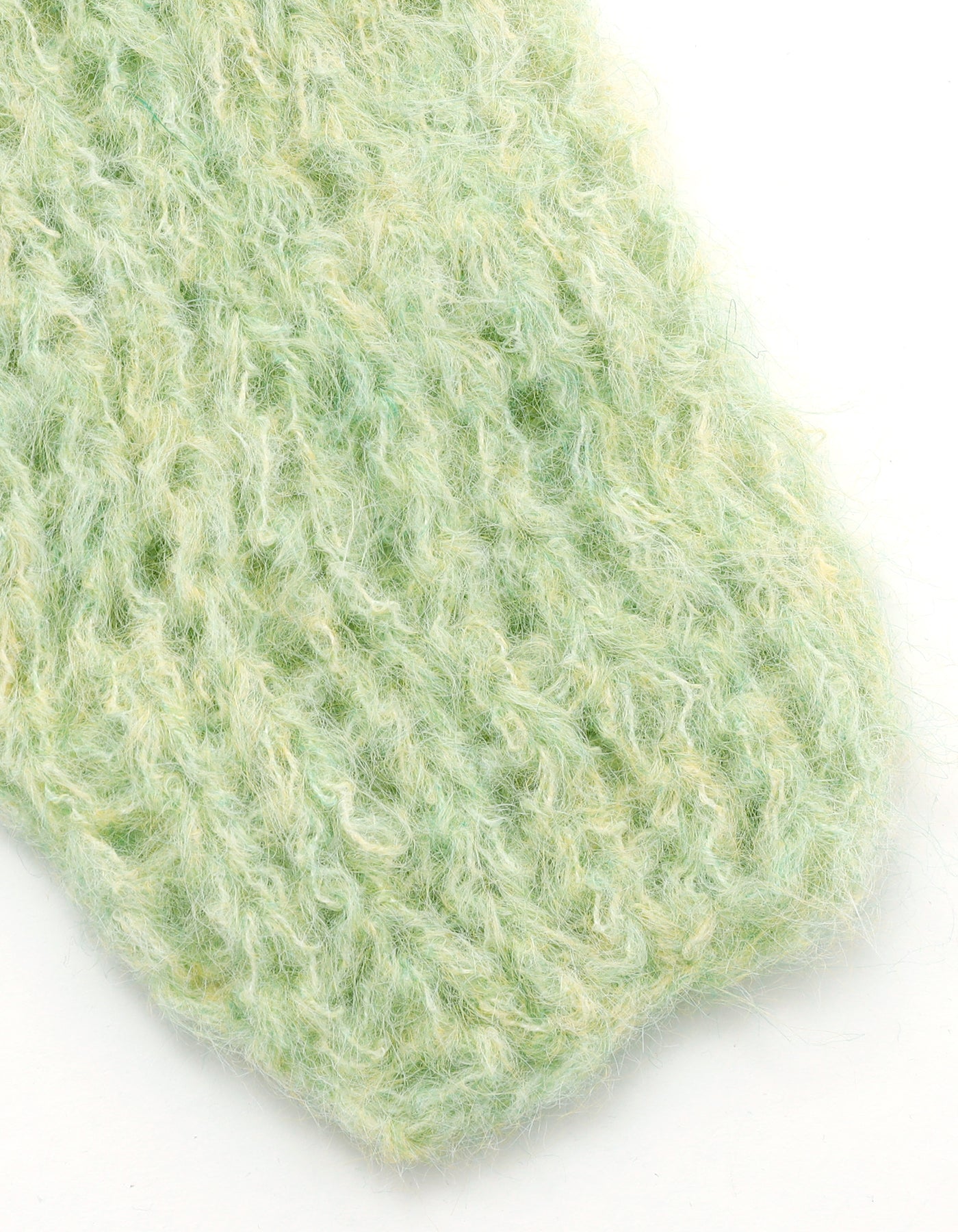 mohair knit top / GREEN