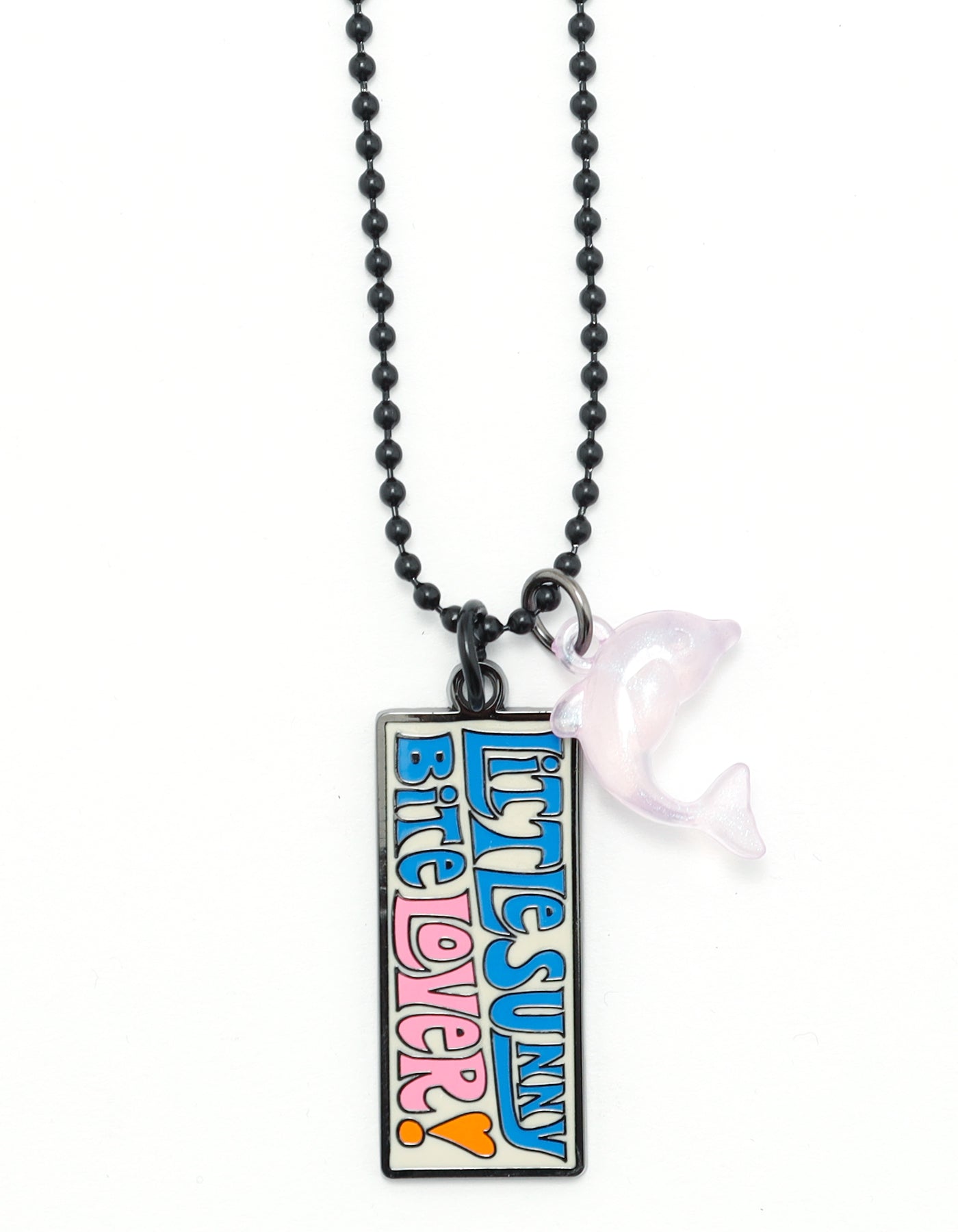 little sunny bite (リトルサニーバイト)plate.necklace / PURPLE