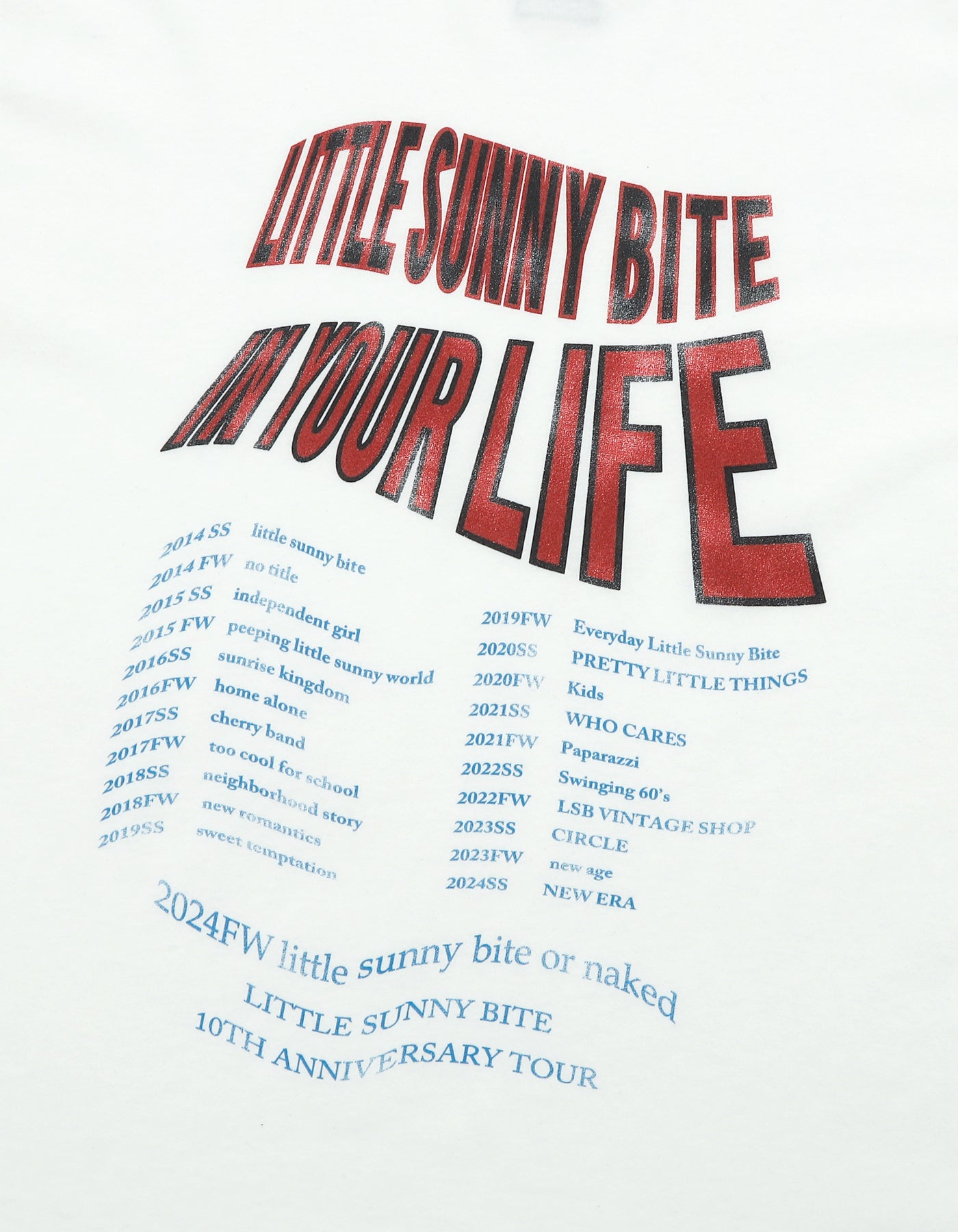 LSB tour tee / WHITE