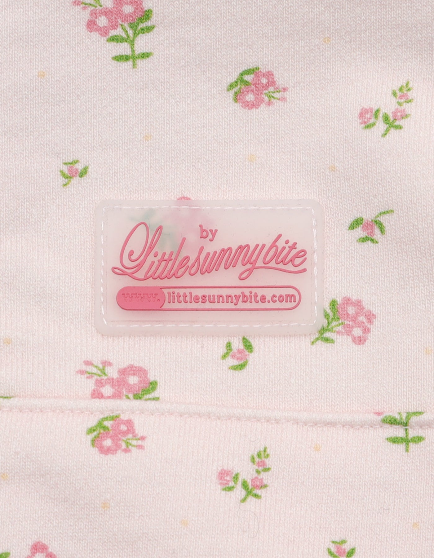 little sunny bite (リトルサニーバイト) floral hoodie / PINK