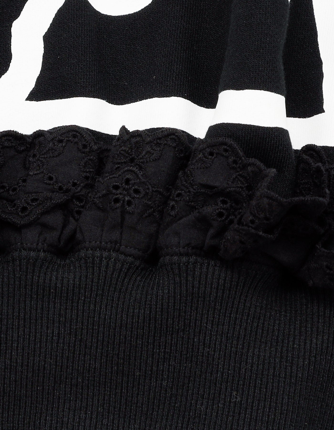 hello kitty x little sunny bite sweat top / BLACK