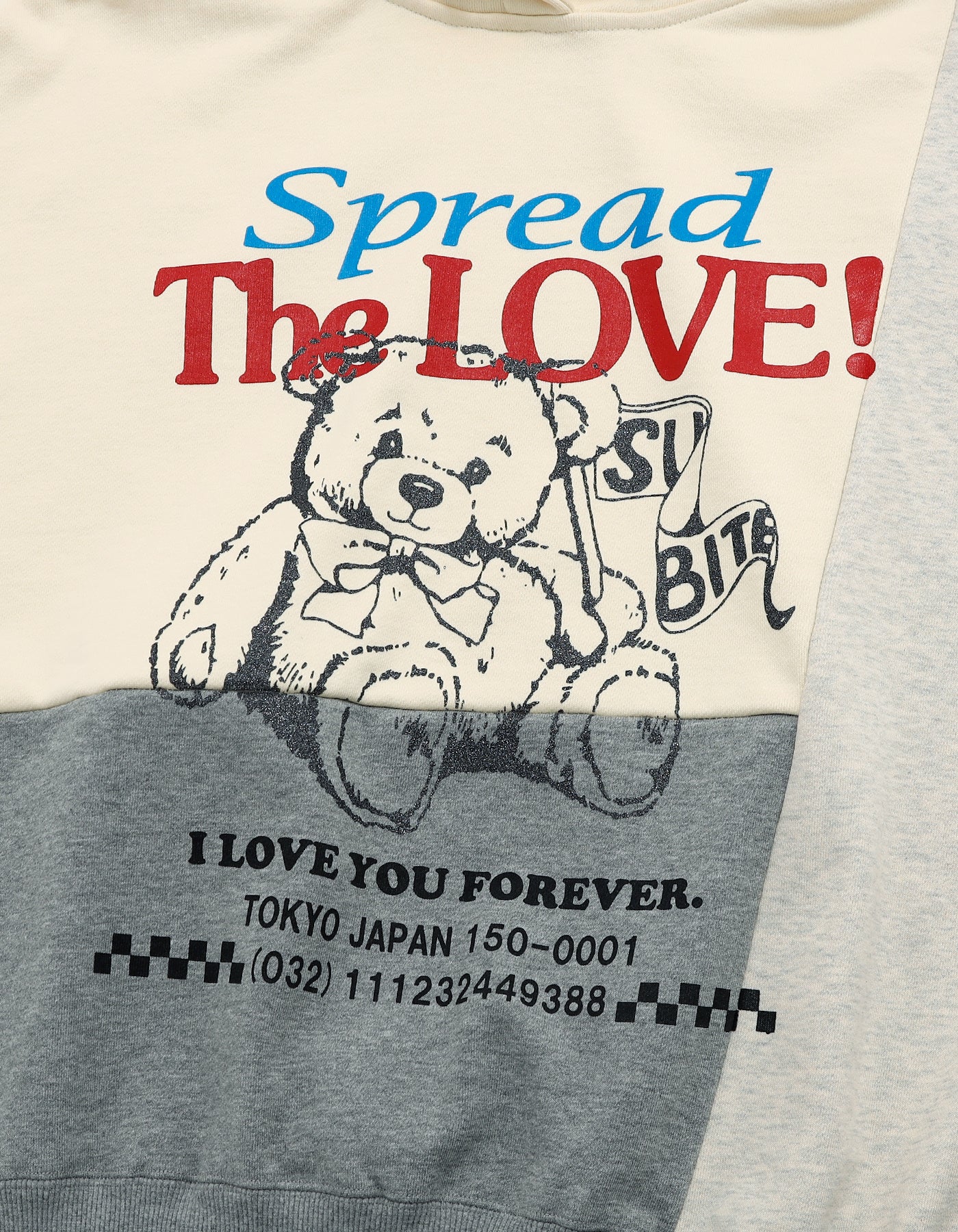 love bear hoodie / WHITE