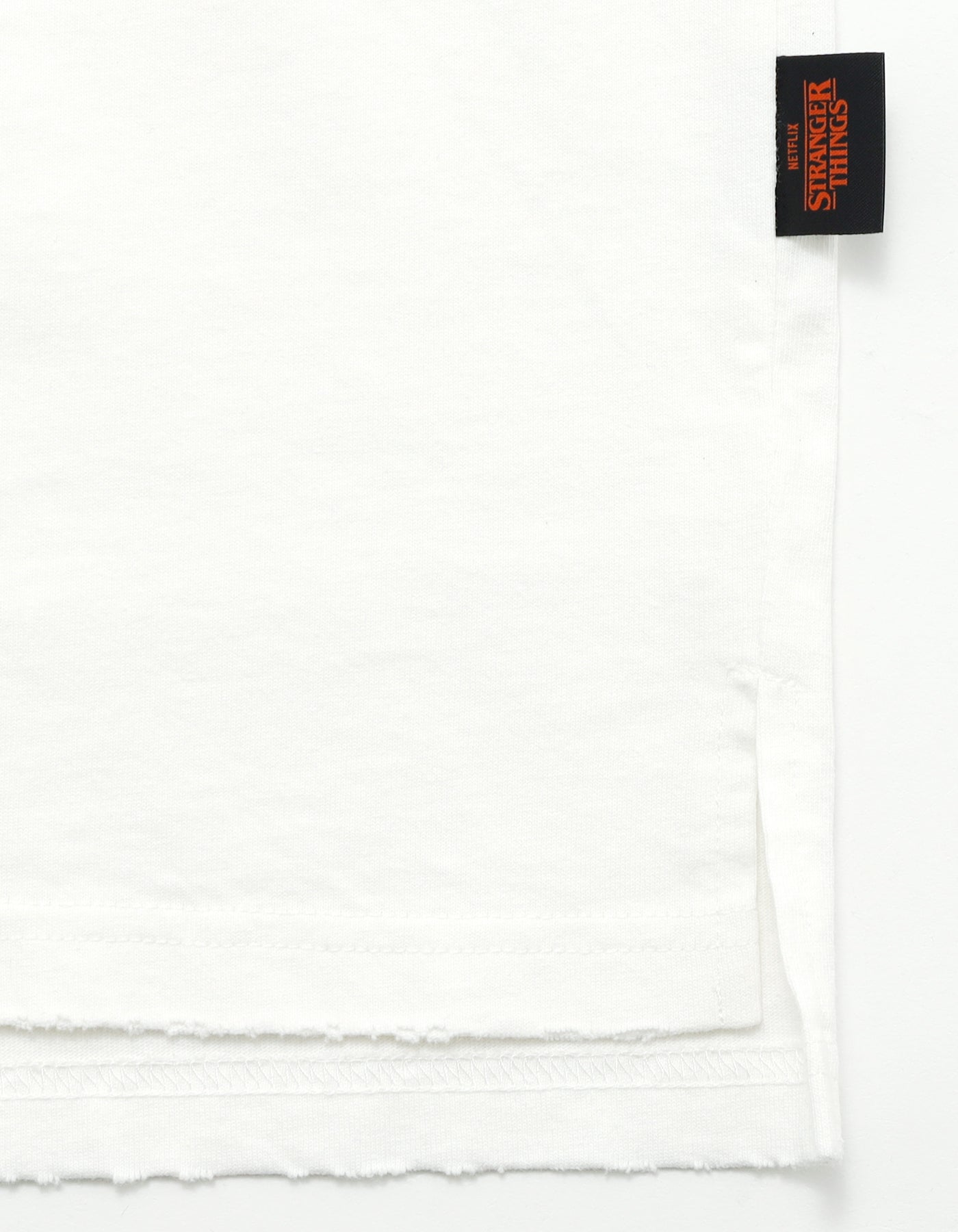 【PRE-ORDER】stranger things x little sunny bite graphic fake layered long tee / WHITE