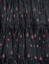 画像をギャラリービューアに読み込む, original floral tulle dress / BLACK