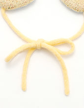 画像をギャラリービューアに読み込む, knitting ear muffler / YELLOW