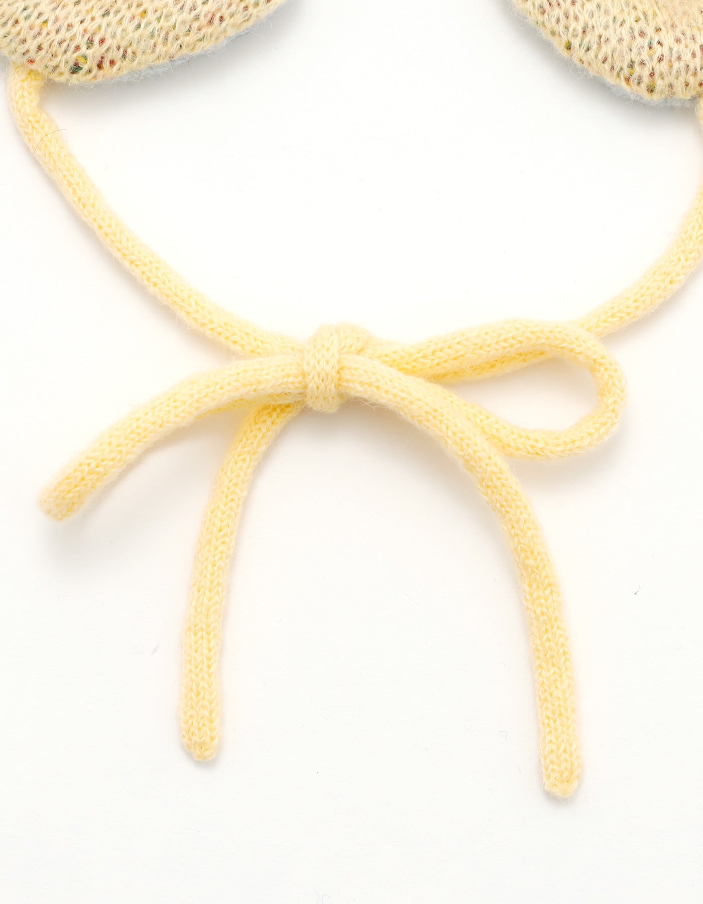 knitting ear muffler / YELLOW