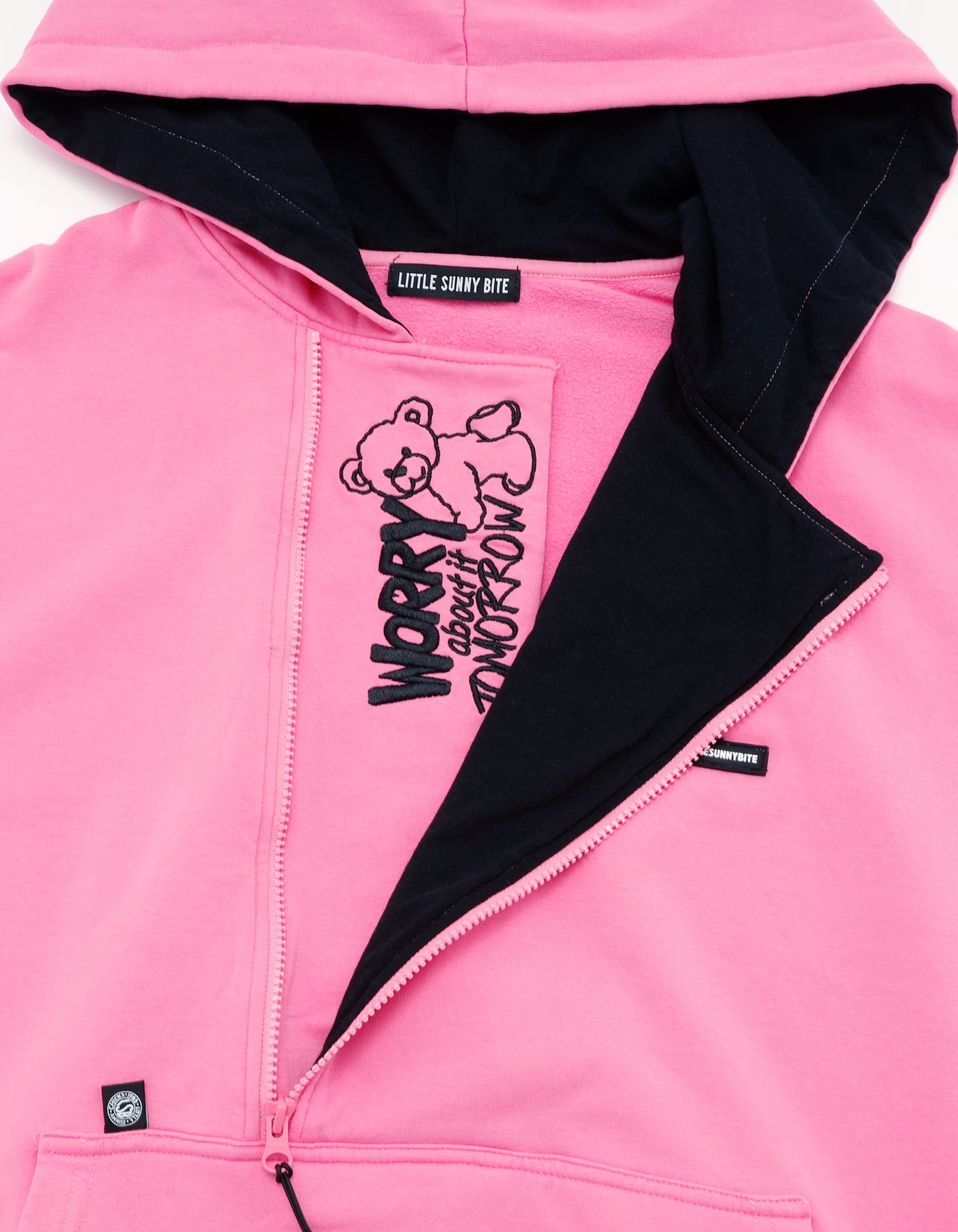 little sunny bite (リトルサニーバイト)pockets hoodie / PINK