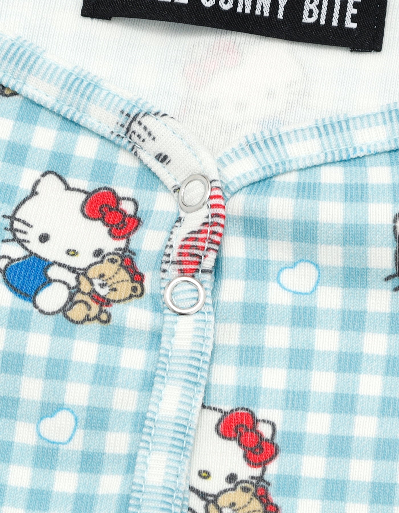 hello kitty x little sunny bite print tops / BLUE