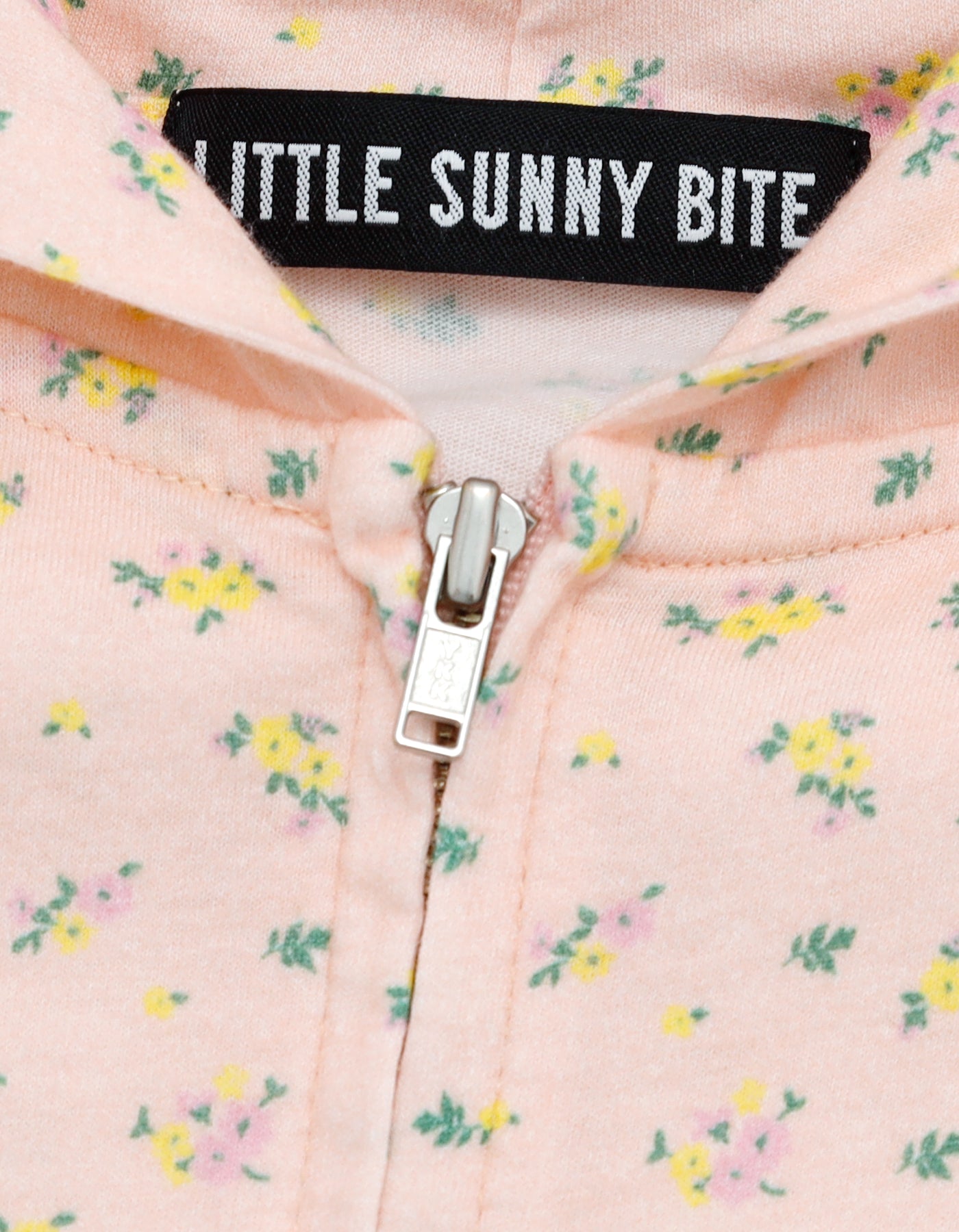 little sunny bite (リトルサニーバイト)floral light hoodie / PINK