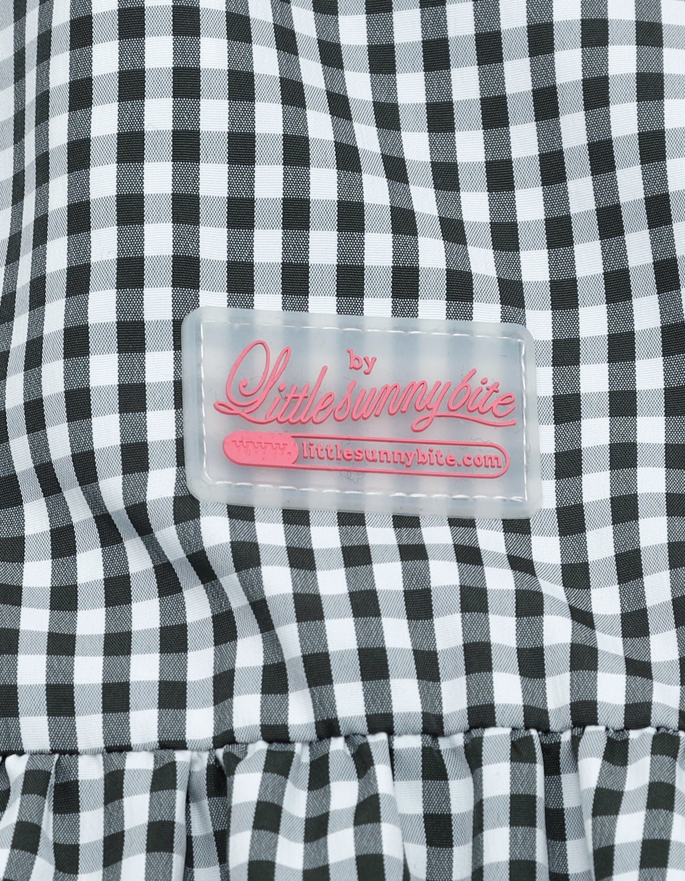 little sunny bite (リトルサニーバイト) checker long jacket / BLACK