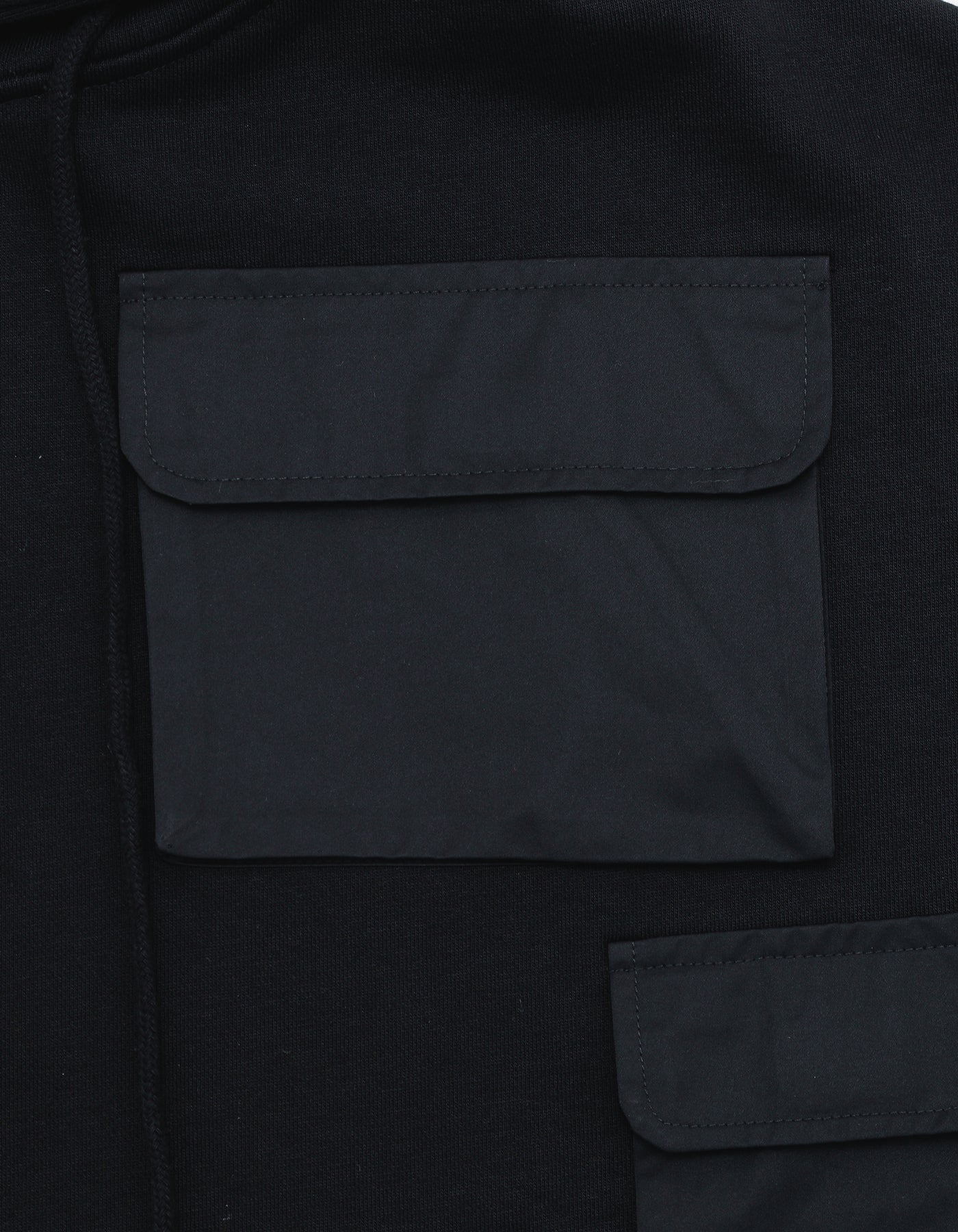 pocket hoodie / BLACK