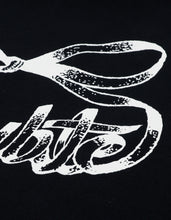 Load image into Gallery viewer, short ribbon sweat hoodie / BLACK