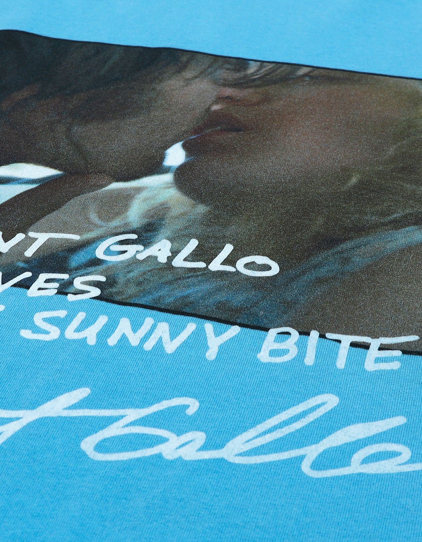 Vincent Gallo x little sunny bite photo long tee / BLUE