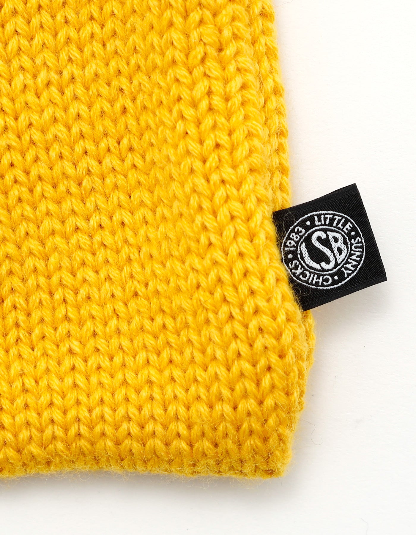 star knitting shoulder bag / YELLOW