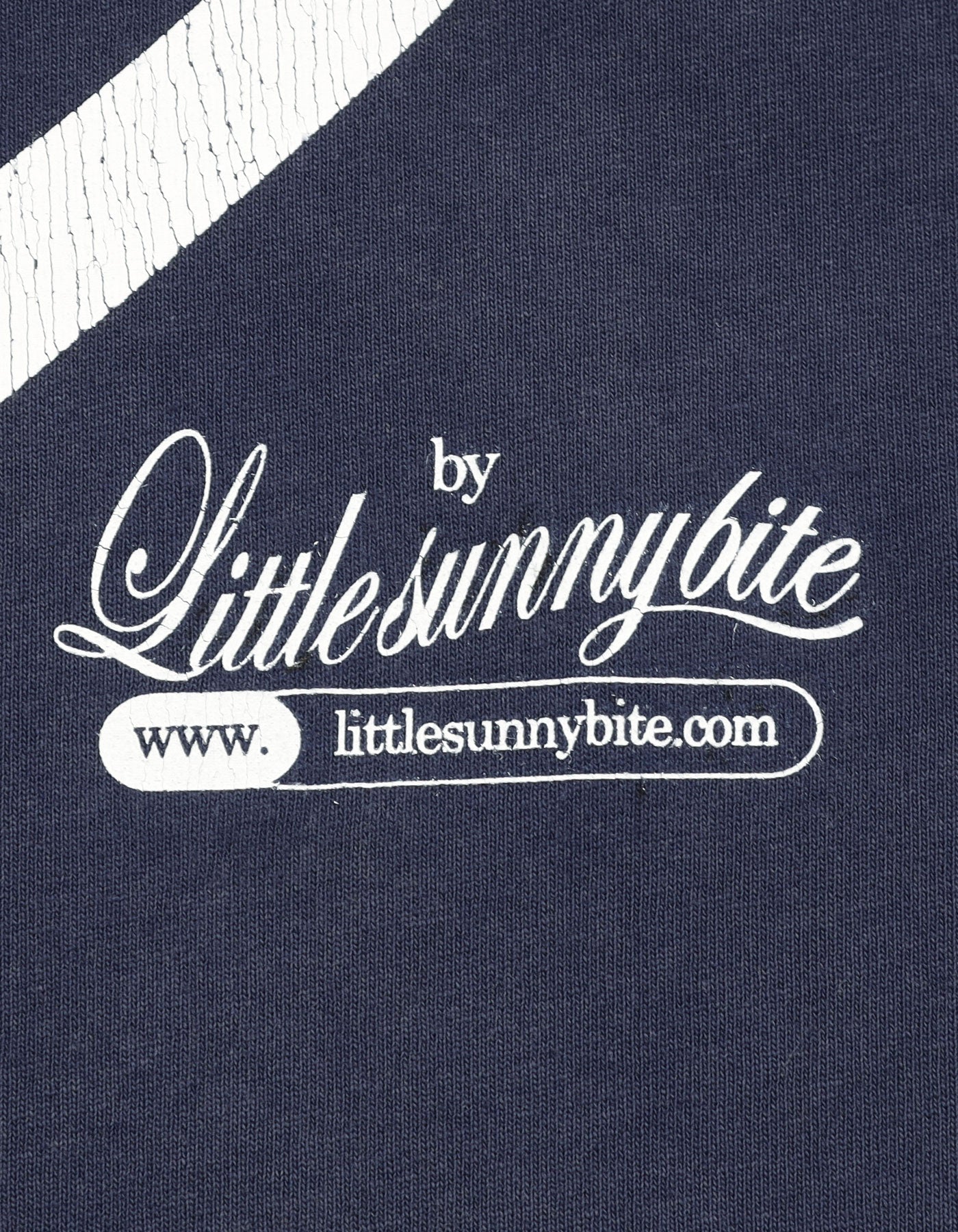 little sunny bite (リトルサニーバイト)NY ♡logo big tee / NAVY