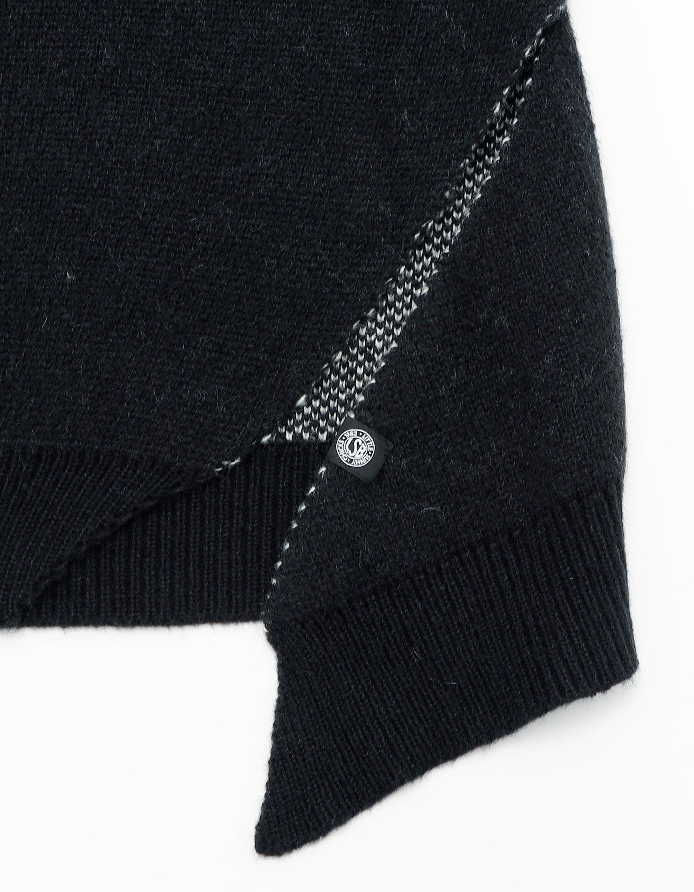 love knit top / BLACK