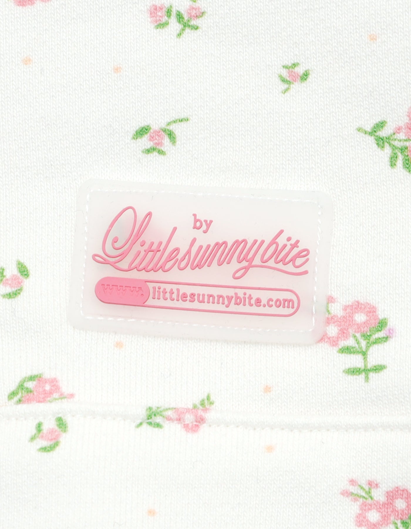 little sunny bite (リトルサニーバイト) floral hoodie / WHITE